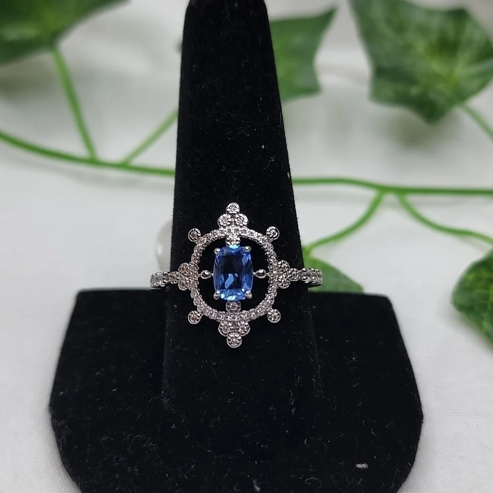 ART DECO SAPPHIRE RING - Picture 2 of 8